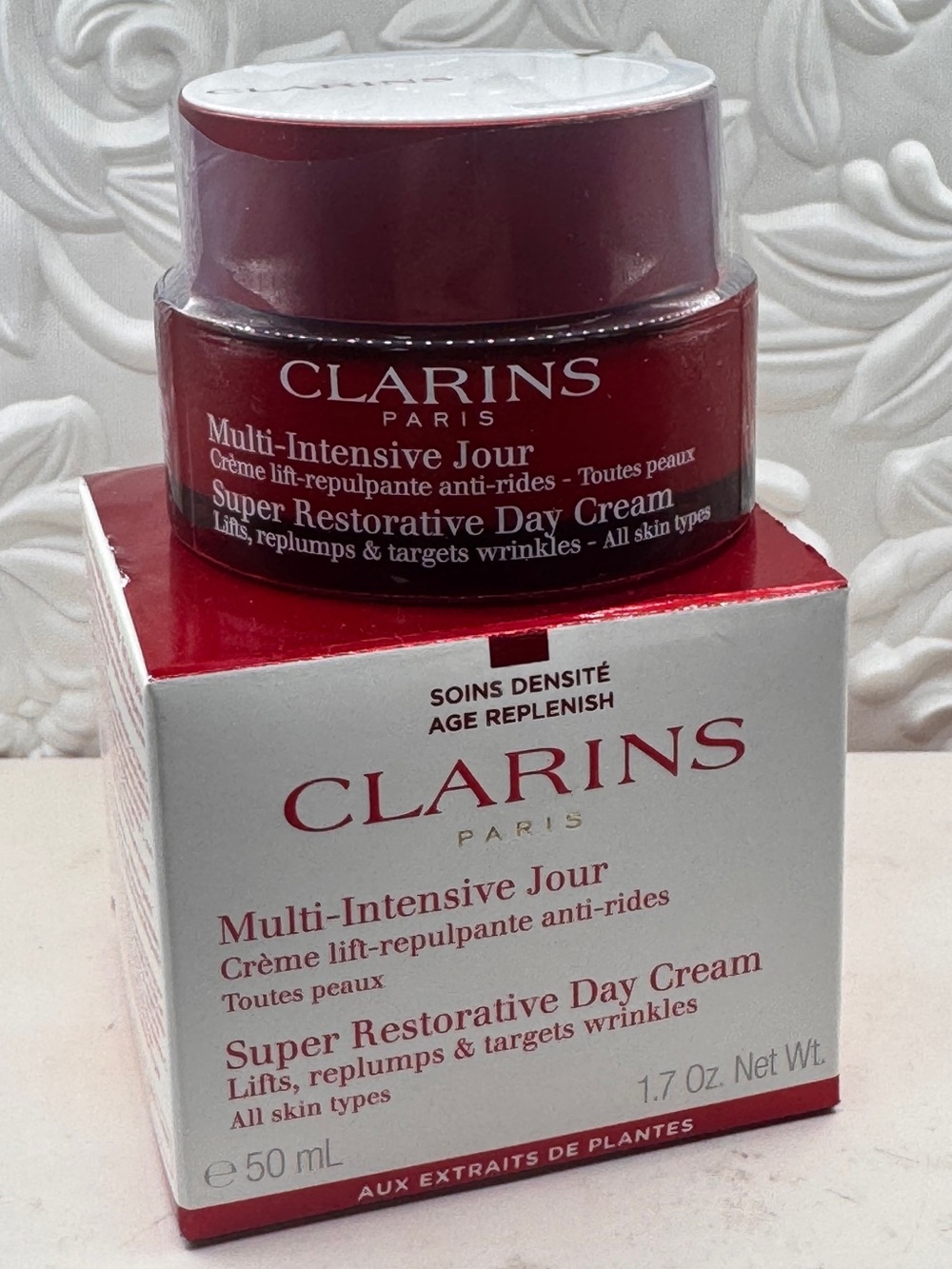 Clarins Paris multi intensive jour creme lift super restorative day cream